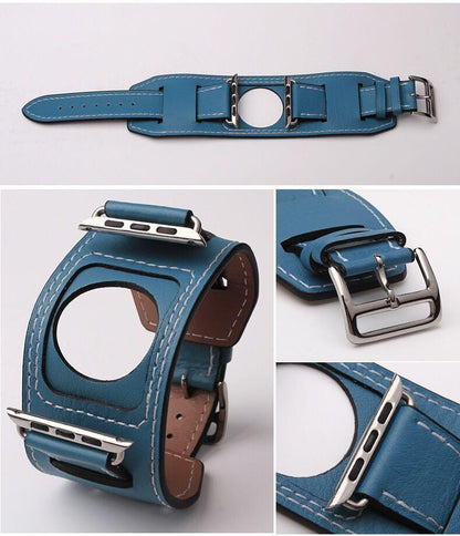 MORE COLORS Genuine Leather Durable Compatible With Apple Watch Band Strap For iWatch Series 4/3/2/1 - Techypop.com