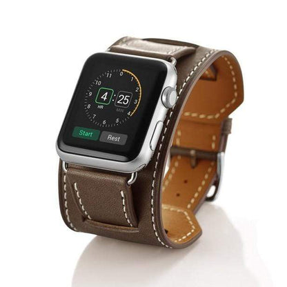 MORE COLORS Genuine Leather Durable Compatible With Apple Watch Band Strap For iWatch Series 4/3/2/1 - Techypop.com