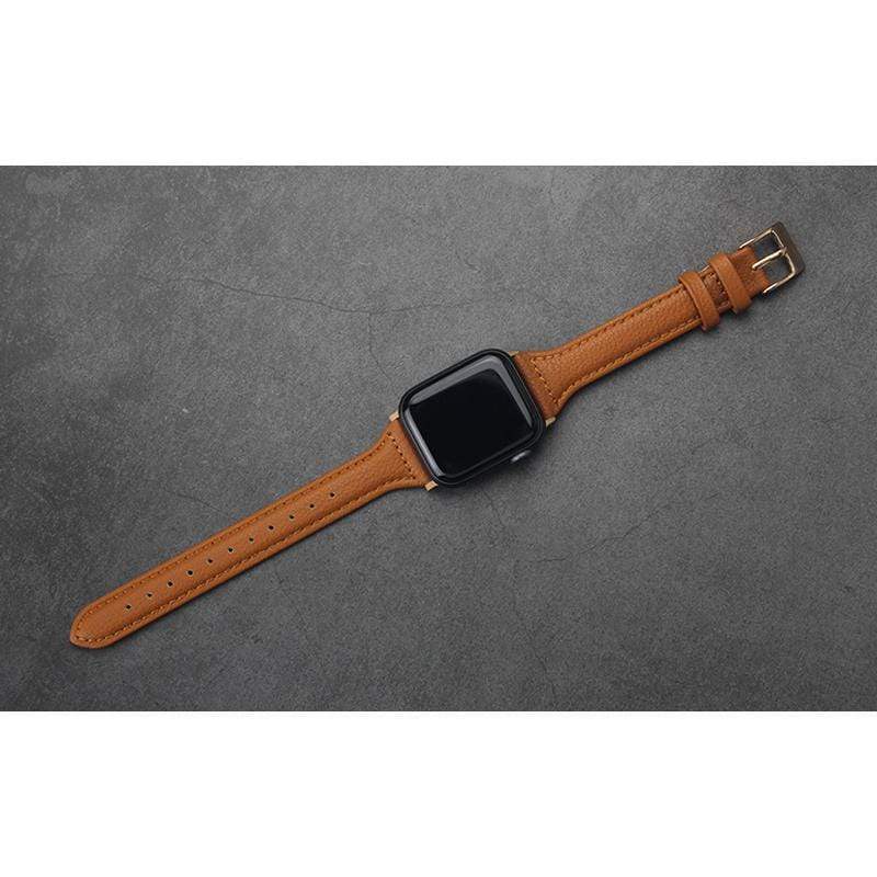 Slim Leather Compatible With Apple Designer Watch Band Strap For iWatch Series 4/3/2/1 Fabric - techypopcom