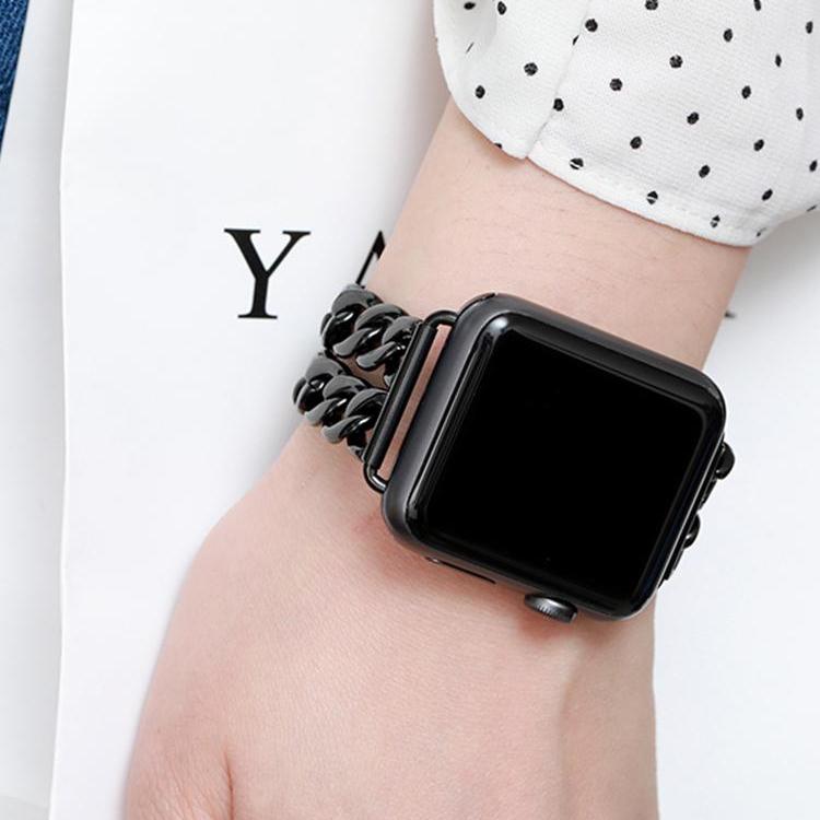 Techypop Watch Bands Gold Chain Designer Apple Watch Band Strap For iWatch Series SE 6/5/4/3/2/1