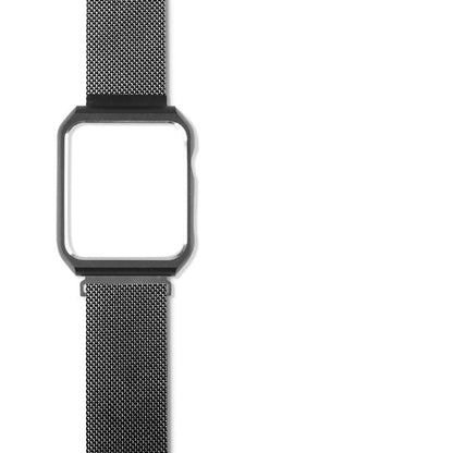 Metallic Stainless Steel Designer Apple Watch Band Strap For iWatch Series 4/3/2/1 - techypopcom