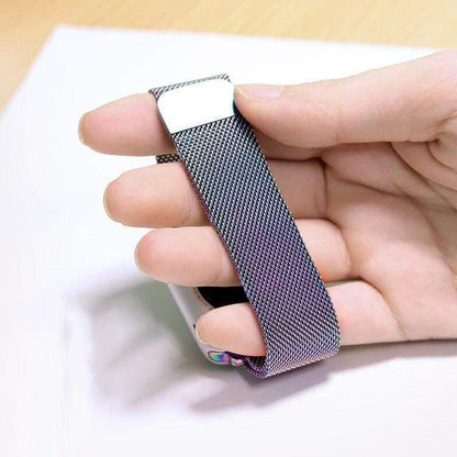 Techypop Watch Bands Metallic Stainless Steel Designer Apple Watch Band Strap For iWatch Series SE 6/5/4/3/2/1