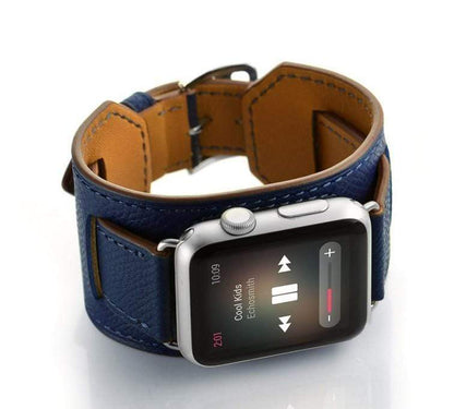 MORE COLORS Genuine Leather Durable Compatible With Apple Watch Band Strap For iWatch Series 4/3/2/1 - Techypop.com