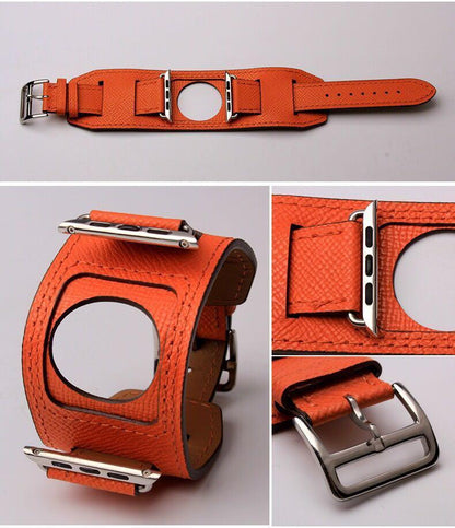 MORE COLORS Genuine Leather Durable Compatible With Apple Watch Band Strap For iWatch Series 4/3/2/1 - Techypop.com