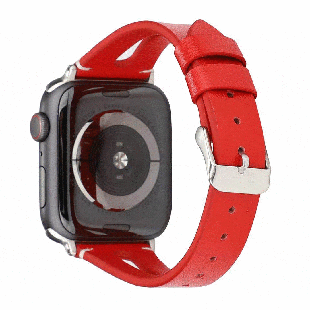 MORE COLORS Genuine Leather Slim Breathable Compatible With Apple Watch Band Strap For iWatch Series 4/3/2/1 - Techypop.com