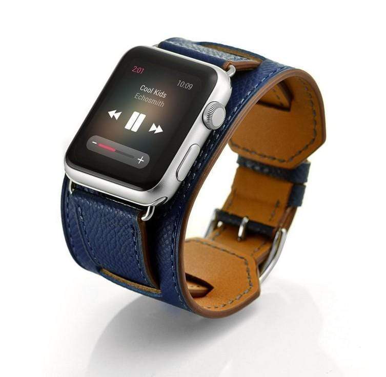 MORE COLORS Genuine Leather Durable Compatible With Apple Watch Band Strap For iWatch Series 4/3/2/1 - Techypop.com