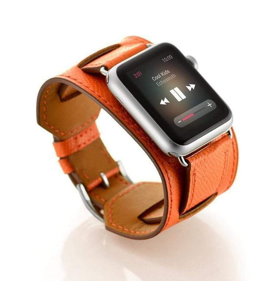 MORE COLORS Genuine Leather Durable Compatible With Apple Watch Band Strap For iWatch Series 4/3/2/1 - Techypop.com