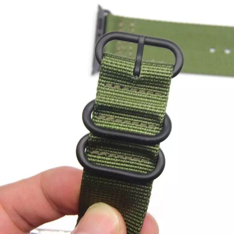 Stripe Nylon Durable Compatible With Apple Watch 38mm 40mm 42mm 44mm Band Strap For iWatch Series 4/3/2/1 - Techypop.com