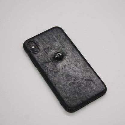 The One Eye Leather Handmade Protective Designer iPhone Case For iPhone SE 11 Pro Max X XS Max XR 7 8 Plus - techypopcom