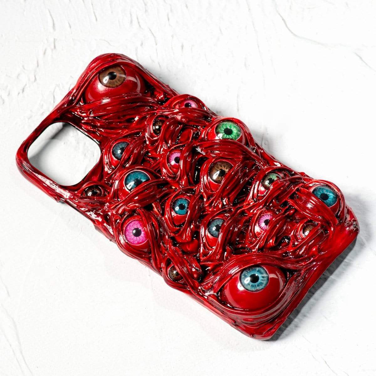 techypopcom iPhone Case Blood Eyeball 100% Handmade Designer iPhone Case For iPhone 12 SE 11 Pro Max X XS Max XR 7 8 Plus