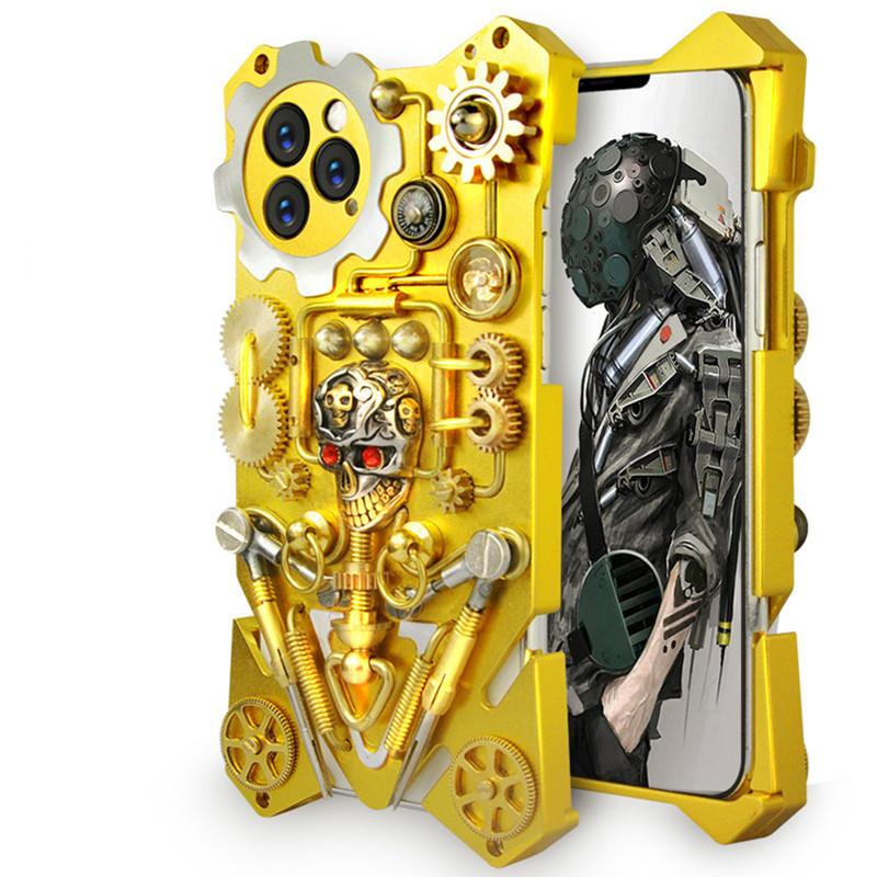 Mechanical Robot Metal Protective Designer iPhone Case For iPhone SE 11 Pro Max X XS Max XR 7 8 Plus - techypopcom