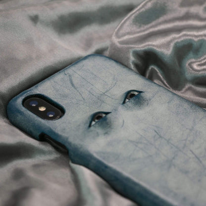 The Two Eyes Leather Designer iPhone Case For iPhone SE 11 Pro Max X XS Max XR 7 8 Plus - techypopcom