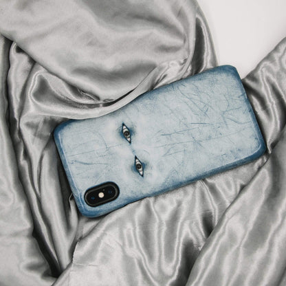 The Two Eyes Leather Designer iPhone Case For iPhone SE 11 Pro Max X XS Max XR 7 8 Plus - techypopcom
